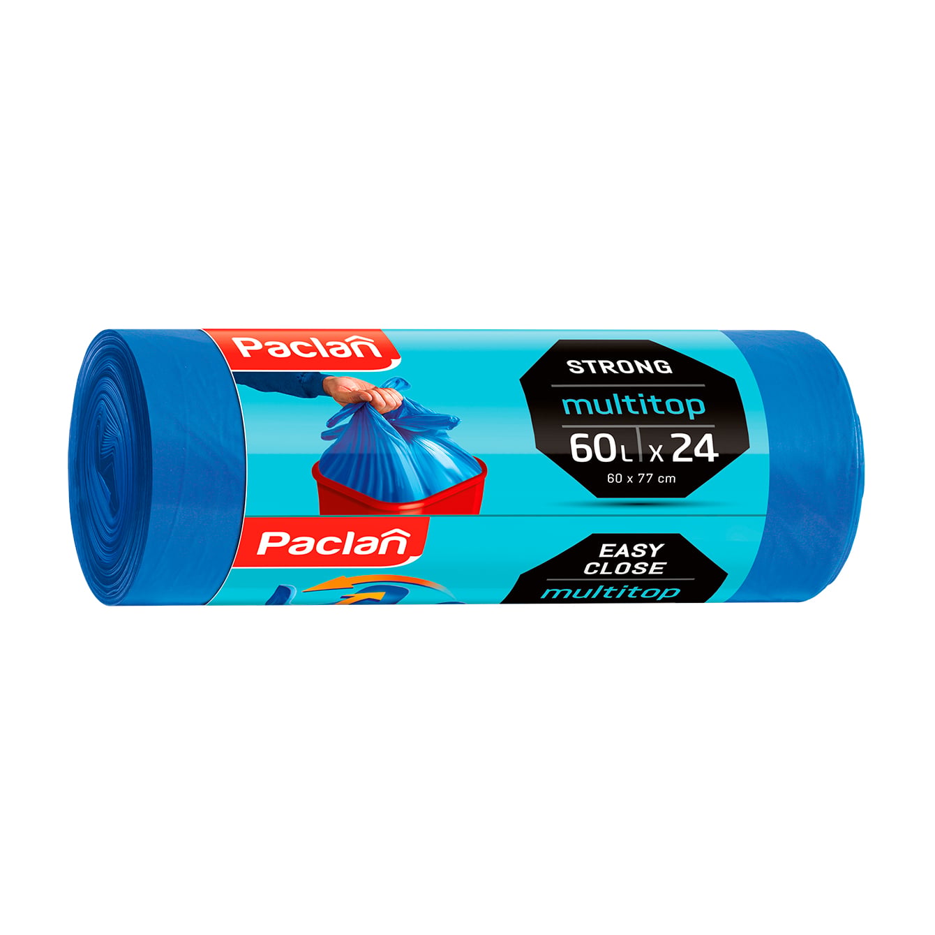 Пакети для сміття Paclan Multitop 60 л, 24 шт